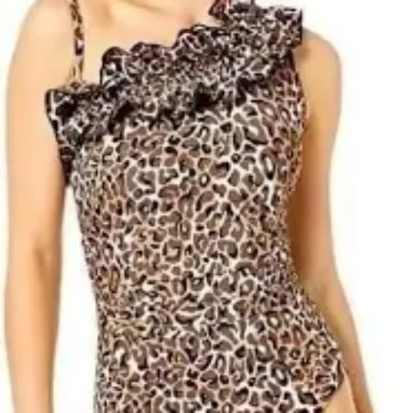 Lilly Pulitzer - Kibali One-Piece Chocolate/Onyx My Favorite Spot -Size4 - Picture 4 of 5